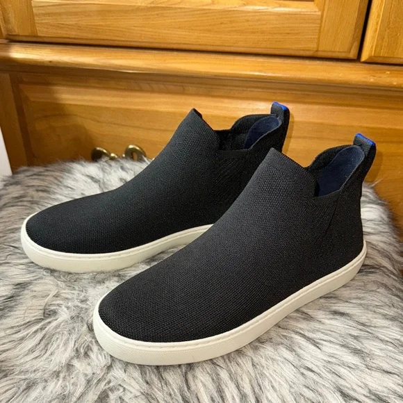 Rothy's Black Slide on Chelsea Ankle Boots - Picture 5 of 5